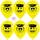 Выпускник, Emoji, Желтый (020), пастель, 5 ст, 12", 30 см.
