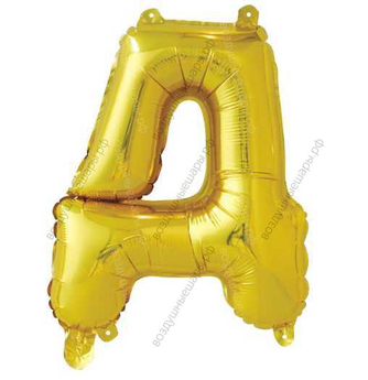 Шар- буква  "Д", надутая воздухом, 41 см