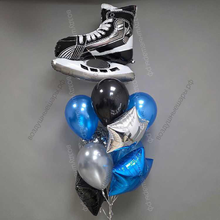 Фонтан из гелиевых шаров Хоккейный конек