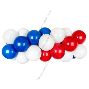 Гирлянда плетеная из матовых воздушных шаров классическая (Китай, Малайзия, Тай)