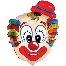 Шар с гелием голова Клоуна 