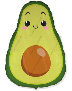 Шар с гелием  Фигура, Авокадо, 74 см.