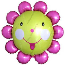 Гелиевый шар , Цветок, Розовый, 91 см.