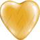 Сердце 5" Металлик Золотое /Ит