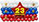 Желтая на 32" шар: "23 февраля"
