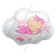 1 шт. Шар с гелием новорожденной девочке, Малышка в облаках, 66см.