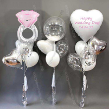 Уркашение шарами свадьбы "Белая сказка"