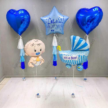 Гелиевые шары на выписку "С рождением сына"