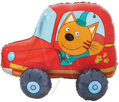 3D фигура с воздухом Три Кота, Компот в машинке, 74 см.