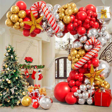 Фотозона новогодняя Красно- Золото- Серебряная на Новый 2026 год