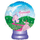 Фольгированный шар (22''/56 см) Фигура, Стеклянный шар с принцессой, 1 шт.