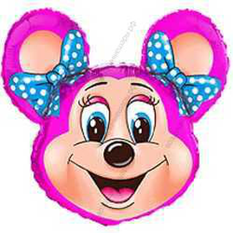 Шар с гелием  Фигура, Лолли-Маус, Фуше, 76 см.