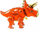 Шар (36''/91 см) Ходячая Фигура, Динозавр Трицератопс, Оранжевый, 1 шт.