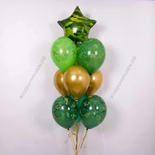 Фонтан из шариков "Камуфляж"