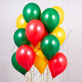 Фонтан из гелиевых шаров "Весенние краски" 