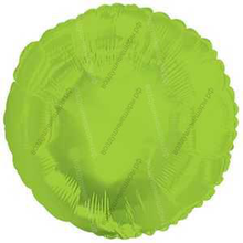Шар с гелием  Круг, Лайм, 46 см.