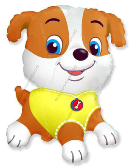 Шар с гелием  Фигура, Бульдог, 89 см.