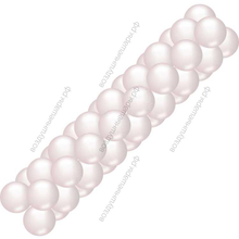 Белая гирлянда из шаров (классическая)