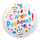 Шар (18''/46 см) Круг, С Днем Рождения! (панды), Белый, 1 шт.
