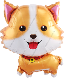 Гелиевый шар , Щенок Корги, 66 см.