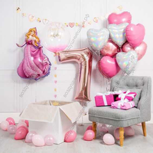 Фотозона из шаров с цифрой на День рождения девочки "Маленькая принцесса"
