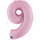 Розовая (pink) цифра 9