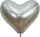 Сердце (14''/36 см) Reflex, Зеркальный блеск, Серебро (981), хром, 50 шт.