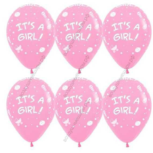 Шар с гелием  Улыбка девочка, Розовый (009), пастель, 5 ст, 30 см.