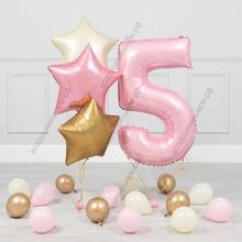 Фотозона на День рождения девочки "Любимой доченьке 5 лет"