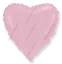 Шар с гелием  Сердце, Розовый, 46 см.