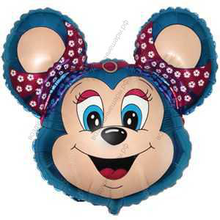 Шар с гелием  Фигура, Бабси-Маус, Синий, 76 см.