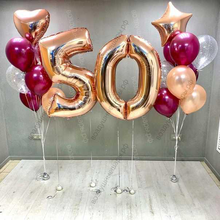 Сет шаров "Ослепительный" на День рождение 50 лет