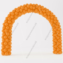 Спираль из шариков одноцветная, оранжевая