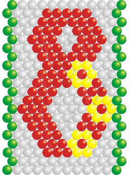 Панно из воздушных шаров «К 8  марта»