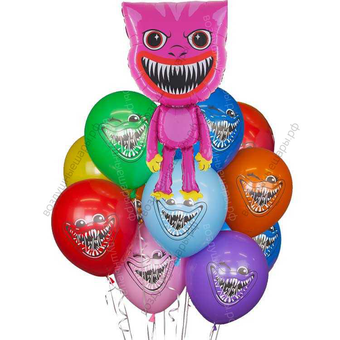 Подарок из шаров для дочки Зубастики, Киси Миси