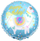 Шар (18''/46 см) Круг, С Днем Рождения! (лама), Голубой, 1 шт.