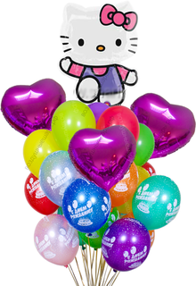 Букет из шаров Привет, Киска!