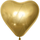 Сердце (12''/30 см) Золото (522), хром, 25 шт.