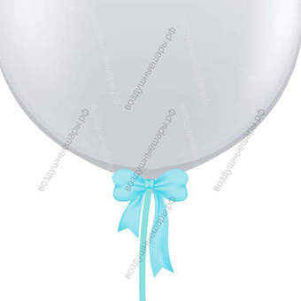 Бант из широкой ленты 50 мм для шаров