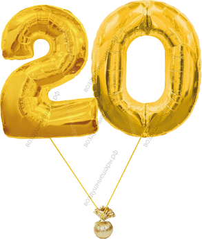 Композиция с цифрами на день рождение "Серьезная дата" (на выбор)