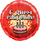 Шар с гелием  Круг, Пиксели, С Днем Рождения! (торт), Красный, 46 см.
