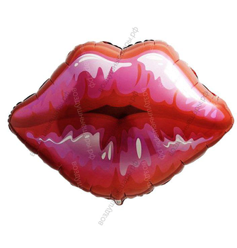 Шар Губы большие с гелием, 76 см.