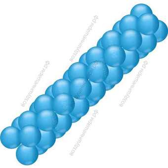 Синяя гирлянда из шаров (классическая)
