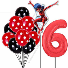 Подарок из шариков на 6 лет с фигурой Леди Баг
