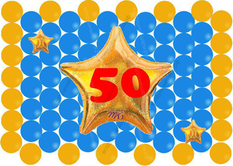 Панно юбилейное для мужчины "Звезда"