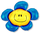 Фольгированный шар (41''/104 см) Фигура, Солнечная улыбка, Синий, 1 шт.