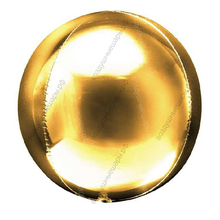 Шар с гелием  Сфера 3D, ЗолотоДон Баллон, 51 см.
