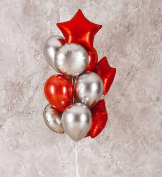 Композиция из гелиевых шаров "Рождественская звезда"