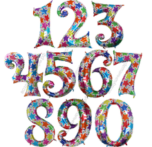 Шары цифры ОРИГИНАЛЬНЫЕ с гелием