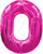 Шары цифры МАЛИНОВЫЕ с гелием